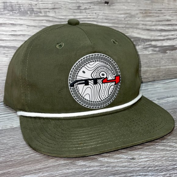 GMC AT4 Topo 3D Classic Rope Hat- Olive/ White - Picture 2 of 4